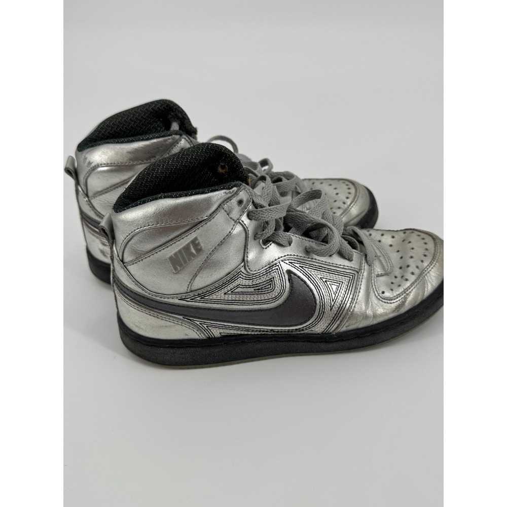 Nike Freeze Queens Crew 414939-003 Women's Sneakers 7 Silver Gray Swoosh‎ Shoes